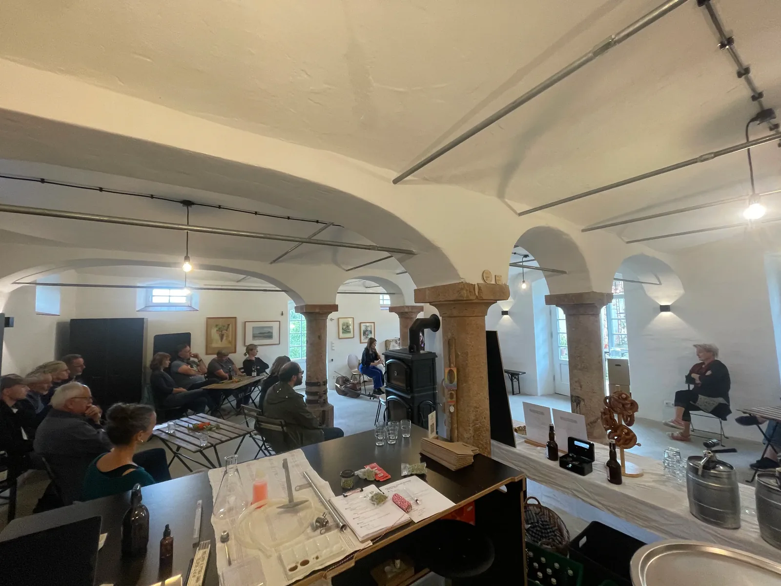Veranstaltung im Brauatelier unter den Gewölbebögen
